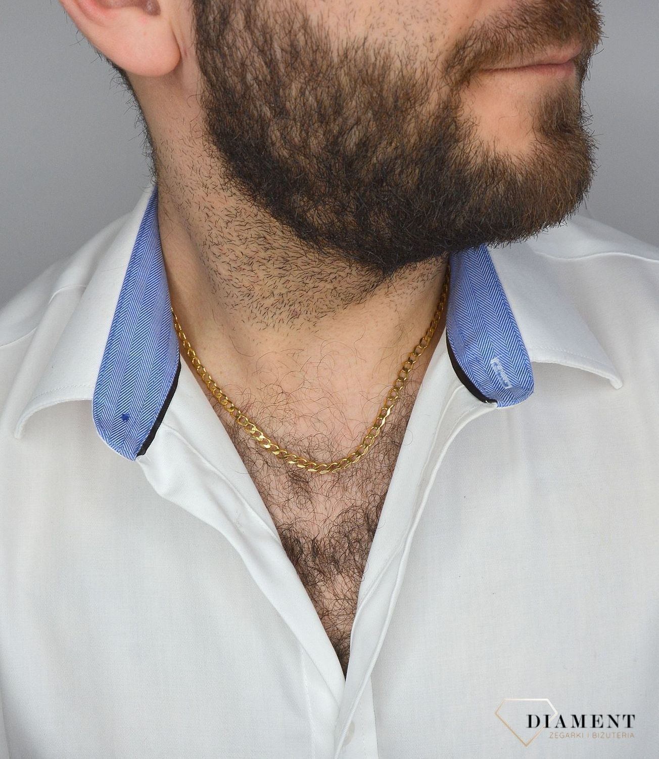 Złoty łańcuszek pancerka 333 o szerokości 5,5 cm DIA-LAN-3159-333 5,5mm (1).jpg